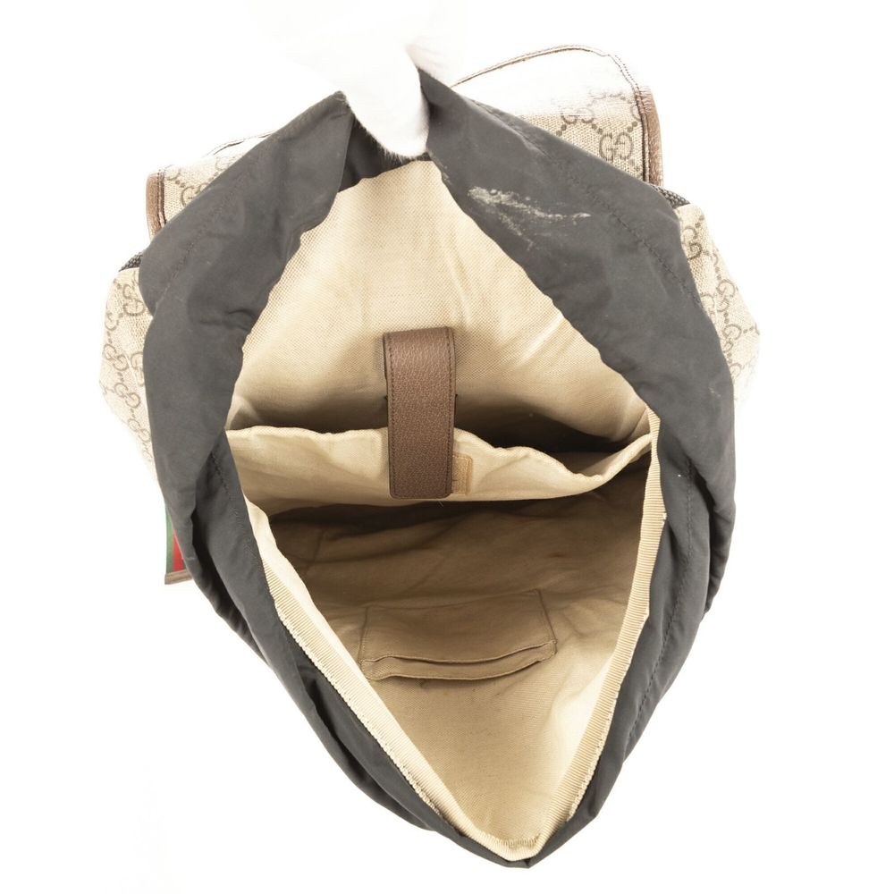 Gucci Web Backpack Beige Monogram A - image 7